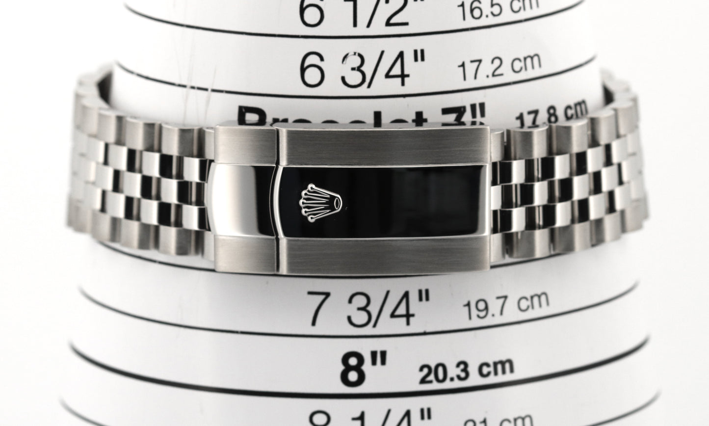 Rolex Sky-Dweller BLUE Stainless Steel 18K White Gold 42mm JUBILEE 326934 BOX