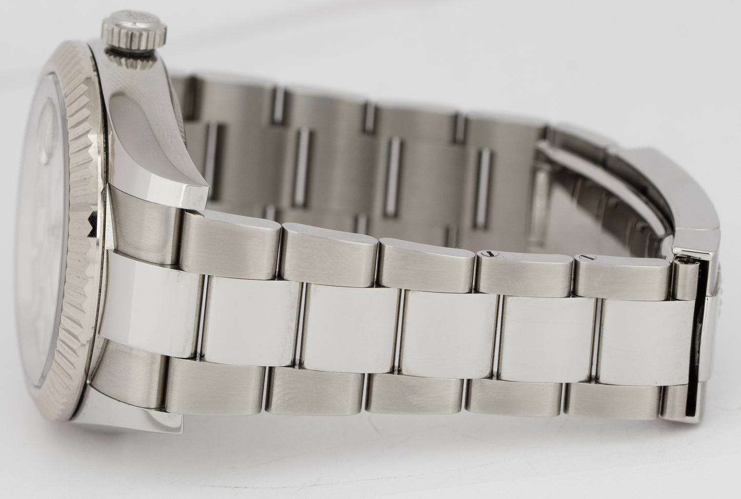 MINT 2022 PAPERS Rolex Sky-Dweller WHITE Gold Steel 42mm 326934 Oyster Watch BOX