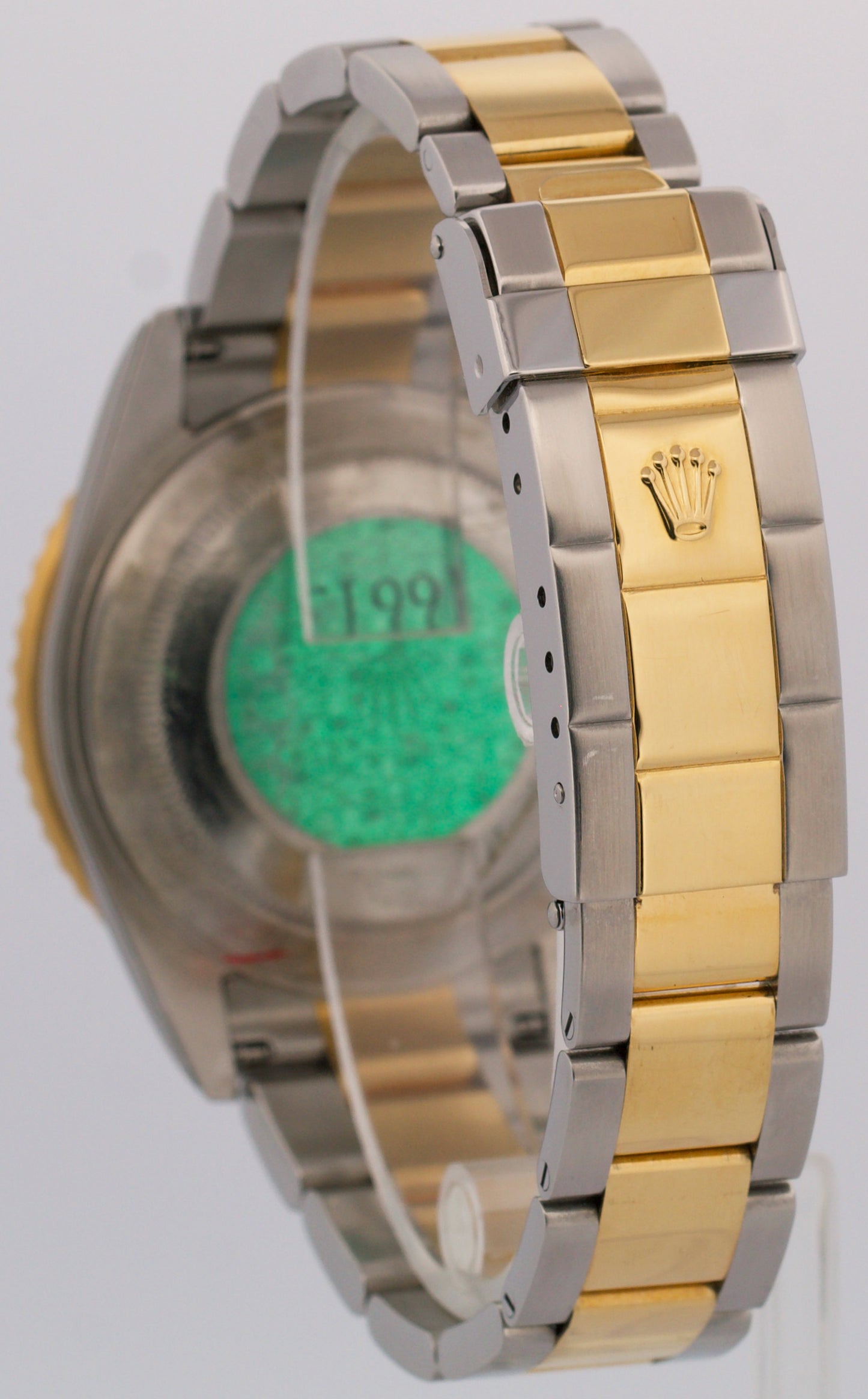 UNPOLISHED PAPERS Rolex Submariner 40mm BLUE 18K Steel GOLD BUCKLE 16613 BOX