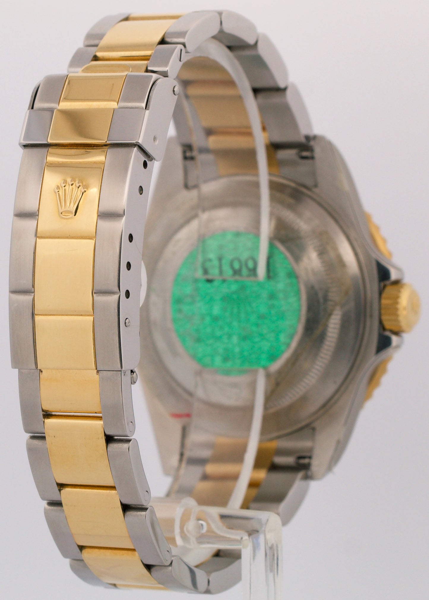 UNPOLISHED PAPERS Rolex Submariner 40mm BLUE 18K Steel GOLD BUCKLE 16613 BOX