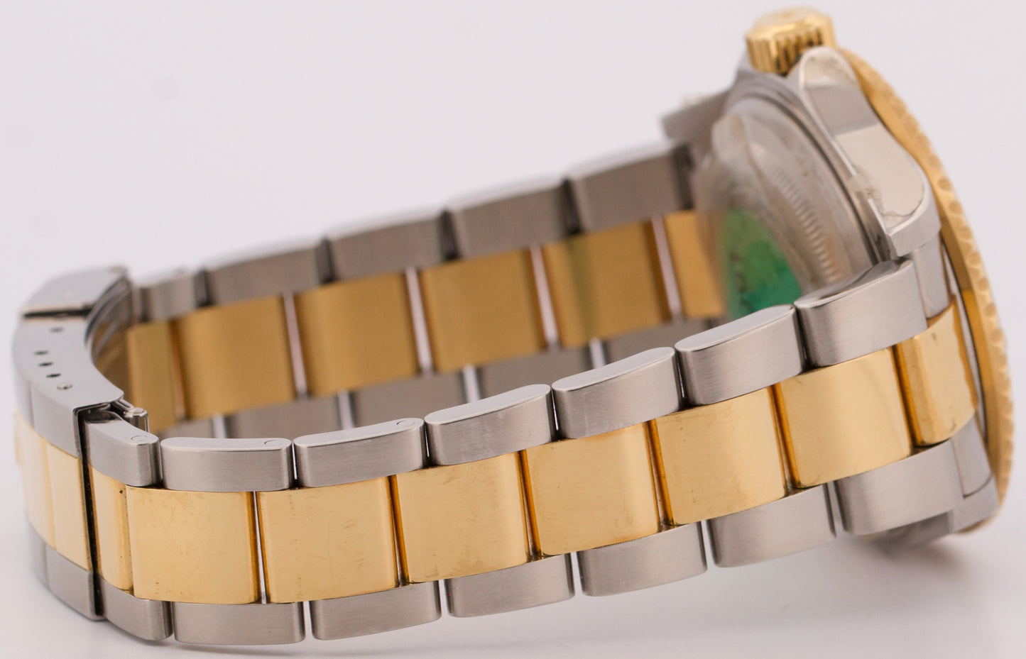 UNPOLISHED PAPERS Rolex Submariner 40mm BLUE 18K Steel GOLD BUCKLE 16613 BOX