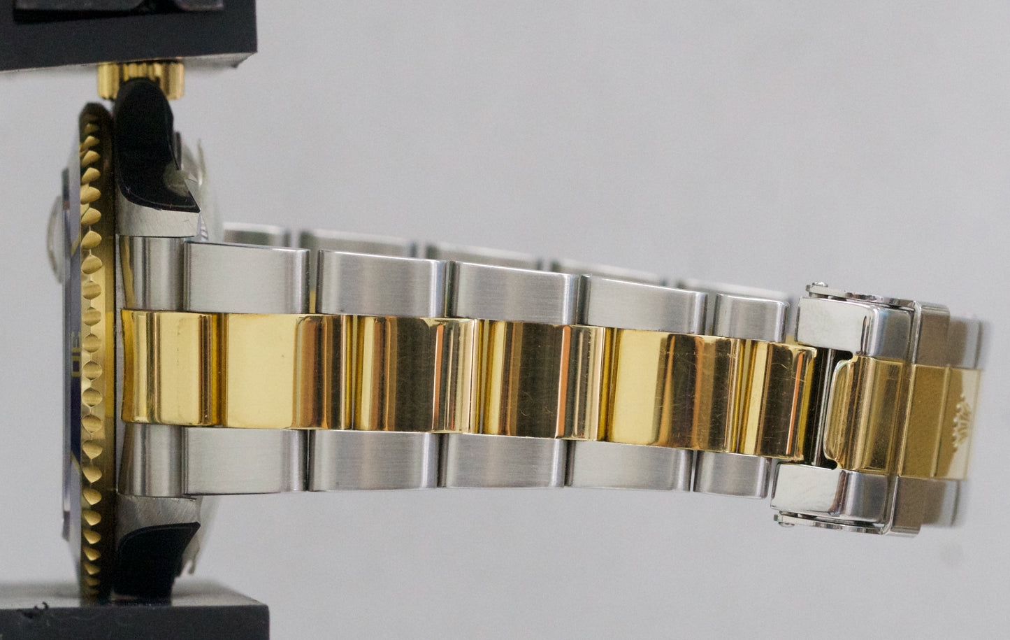 UNPOLISHED PAPERS Rolex Submariner 40mm BLUE 18K Steel GOLD BUCKLE 16613 BOX