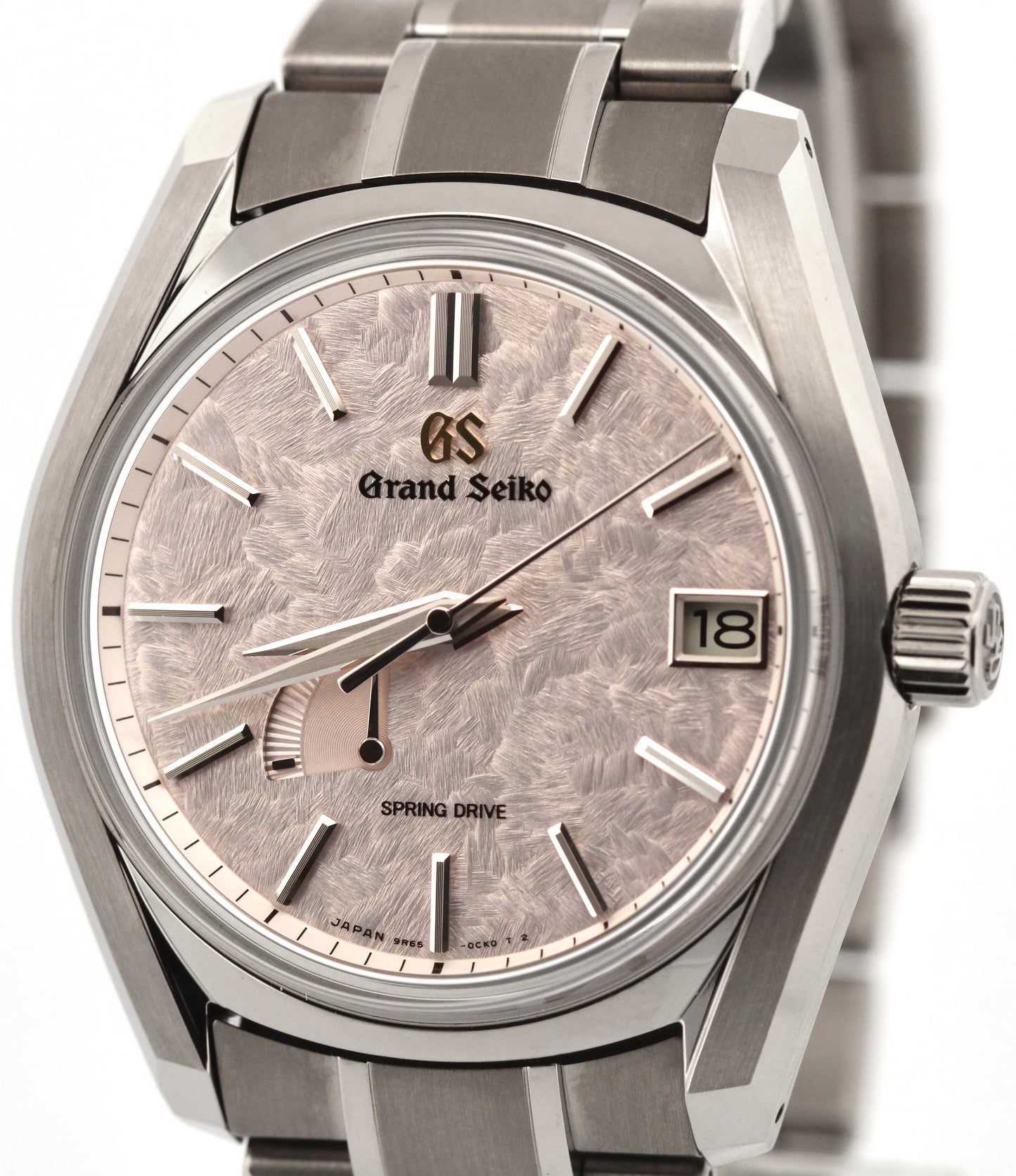 PAPERS Grand Seiko Heritage Titanium SHUNBUN Cherry Blossom 40mm SBGA413 BOX