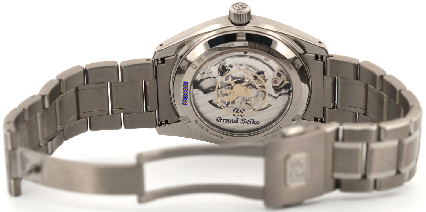 PAPERS Grand Seiko Heritage Titanium SHUNBUN Cherry Blossom 40mm SBGA413 BOX