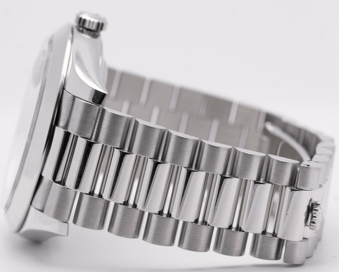 PAPERS Rolex Day-Date President 40mm Platinum Blue Quadrant Glacier 228206 BOX