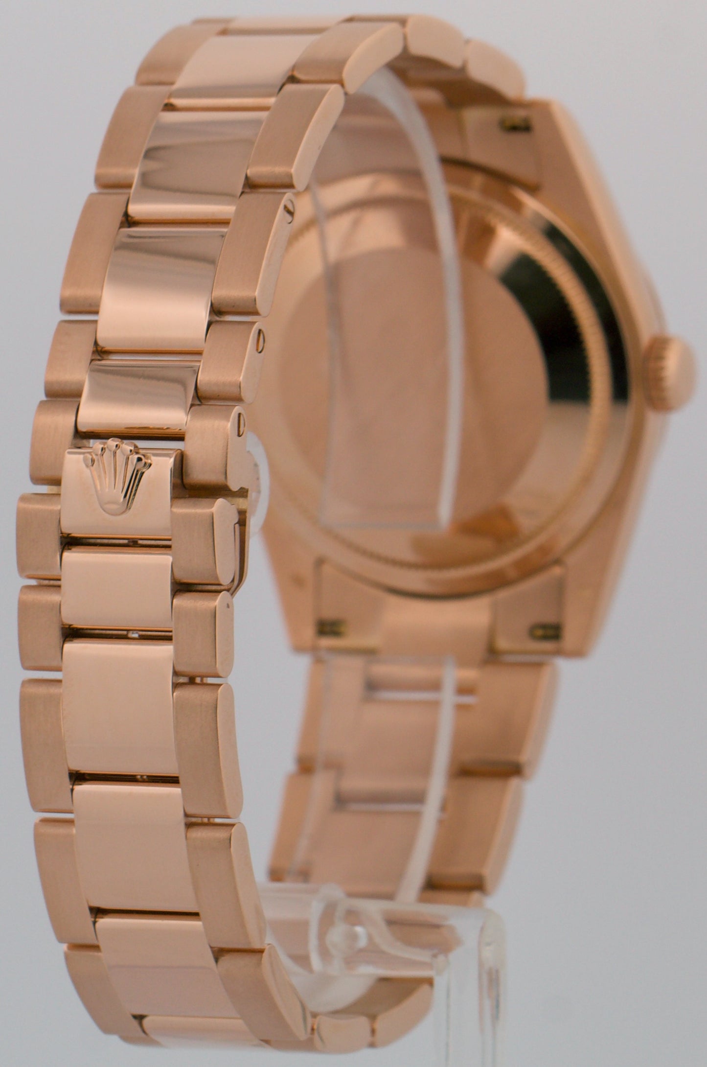 Rolex Day-Date Pink SUNDUST Roman 18k Rose Gold Fluted OYSTER 36mm 118235 Watch