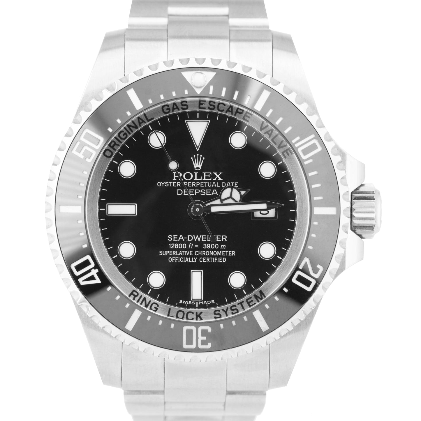 Rolex Sea-Dweller Deepsea PAPERS Steel 44mm Black Ceramic Watch 116660 B+P