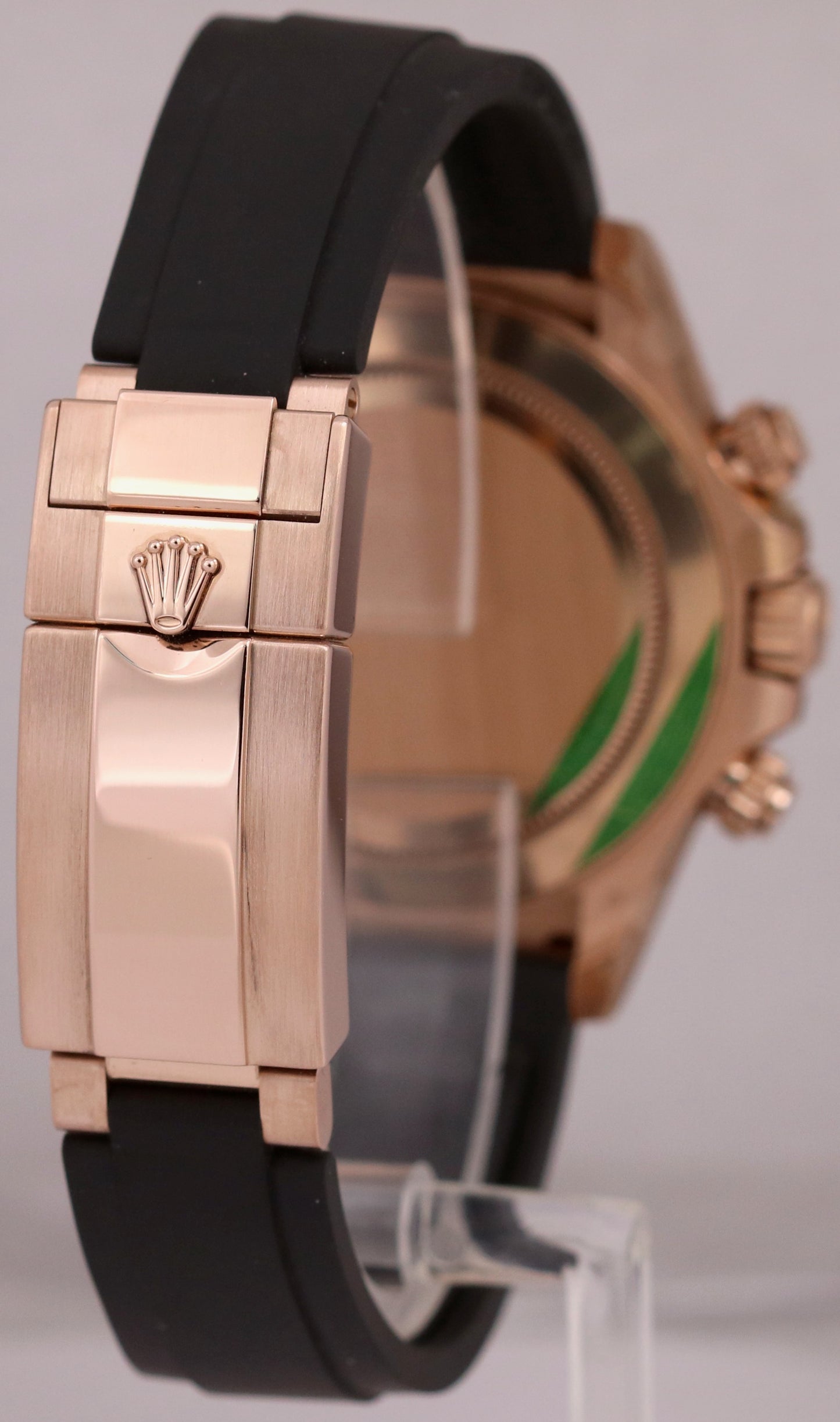 MINT 2023 Rolex Daytona Cosmograph 18K Gold BLACK 40mm Oysterflex 116515 BOX