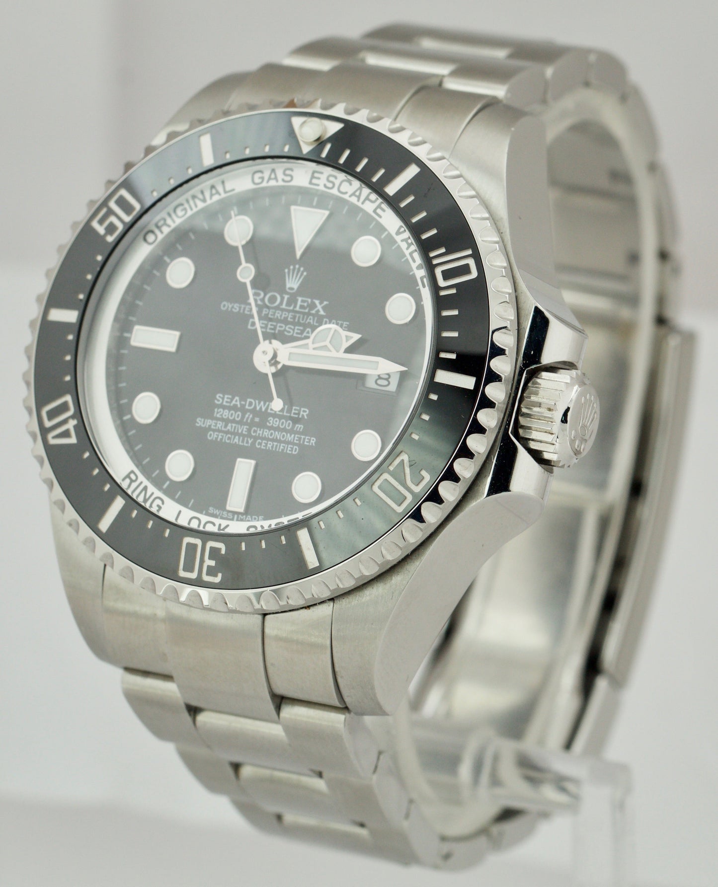 Rolex Sea-Dweller Deepsea PAPERS Steel 44mm Black Ceramic Watch 116660 B+P