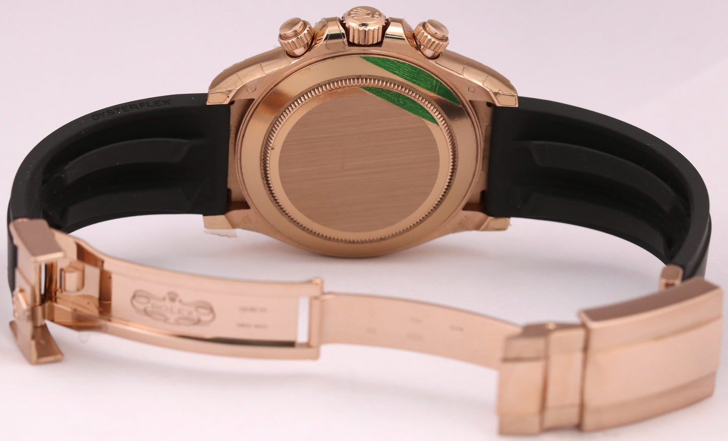 MINT 2023 Rolex Daytona Cosmograph 18K Gold BLACK 40mm Oysterflex 116515 BOX