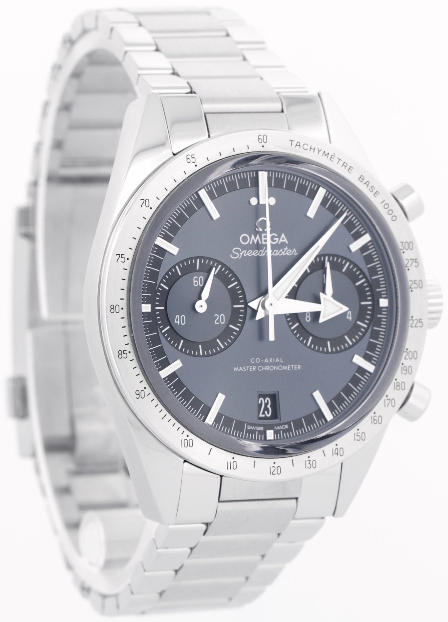 2022 PAPERS Omega Speedmaster '57 Stainless BLUE 40.5mm 332.10.41.51.03.001 BOX