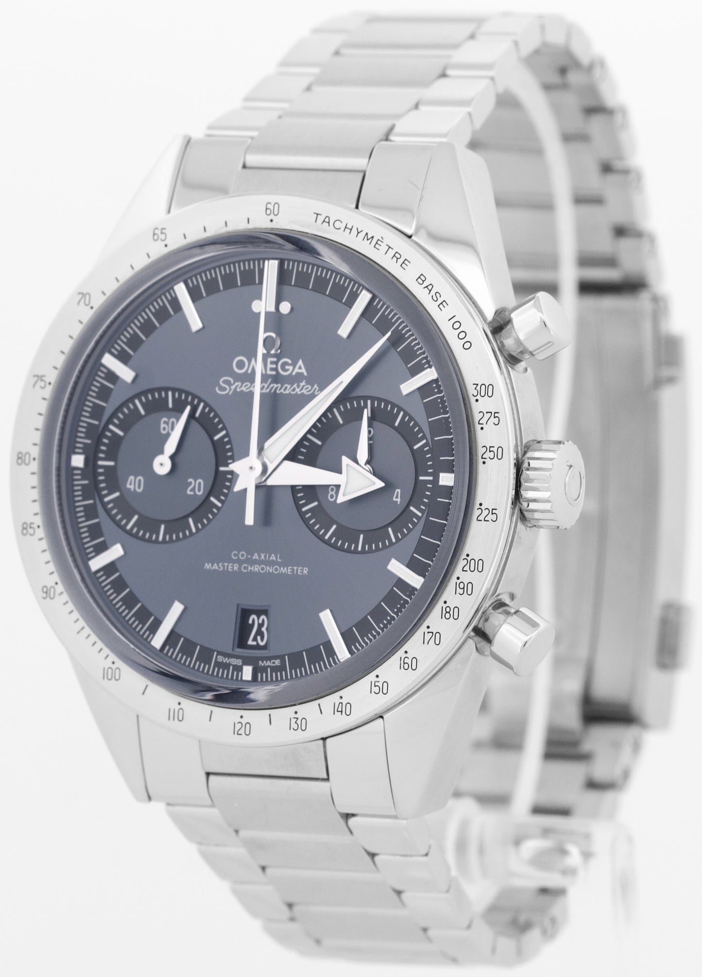 2022 PAPERS Omega Speedmaster '57 Stainless BLUE 40.5mm 332.10.41.51.03.001 BOX