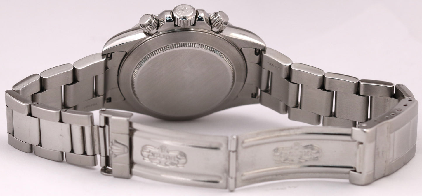 Rolex Daytona Cosmograph White ZENITH Stainless Steel A-SERIAL 40mm 16520 Watch