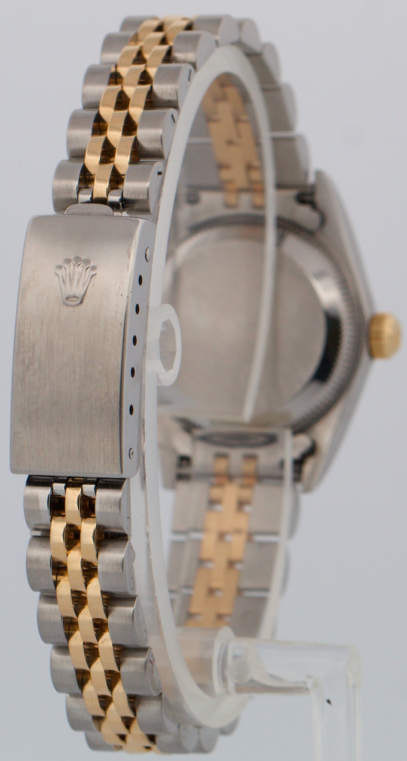 Rolex Oyster Perpetual 24mm CHAMPAGNE DIAMOND 18K Gold Steel JUBILEE 76193 Watch
