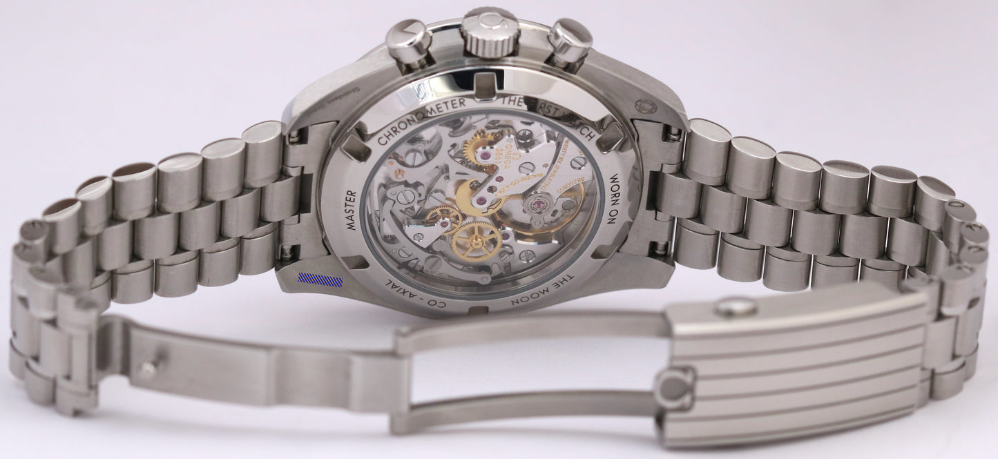 2024 PAPERS Omega Speedmaster Moonwatch WHITE 42mm Steel 310.30.42.50.04.001 BOX