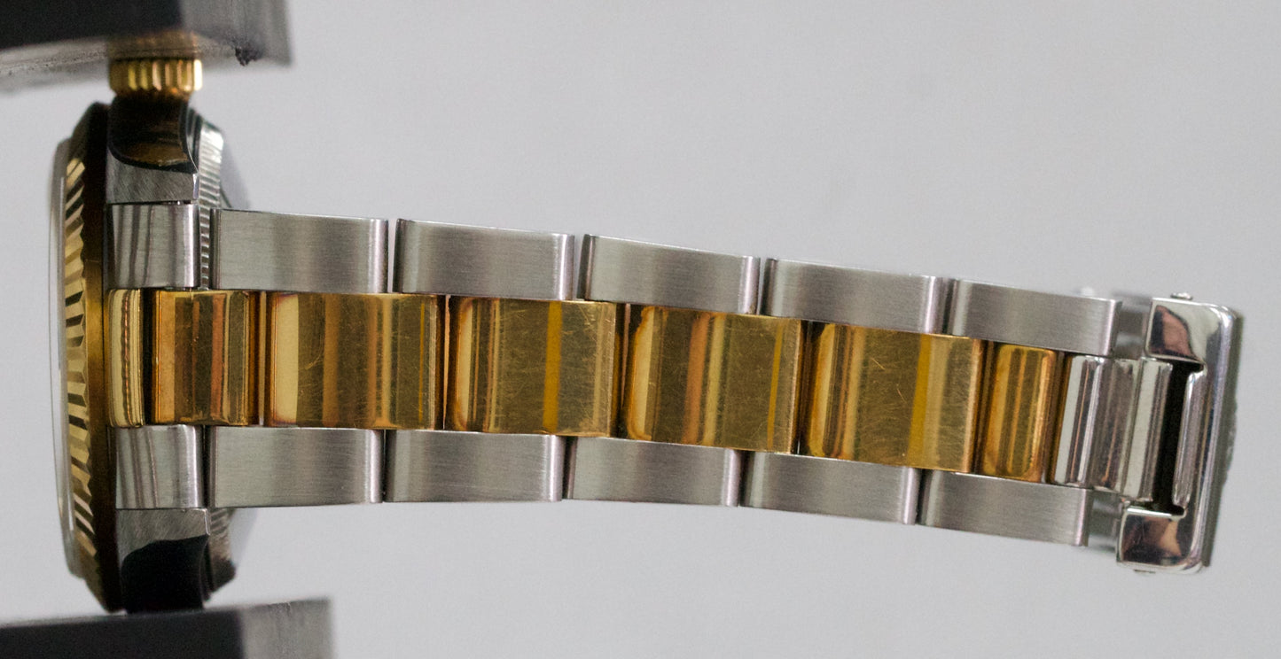 UNPOLISHED 2002 PAPERS Rolex DateJust WHITE ROMAN 18K Steel 31mm 78273 Watch BOX