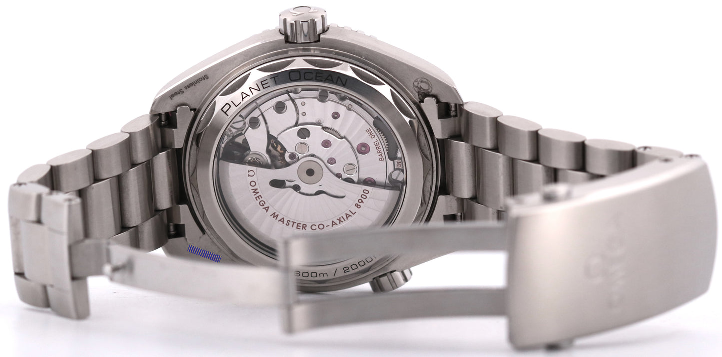 2019 PAPERS Omega Seamaster Planet Ocean 600M BLUE 43mm 215.30.44.21.03.001 BOX