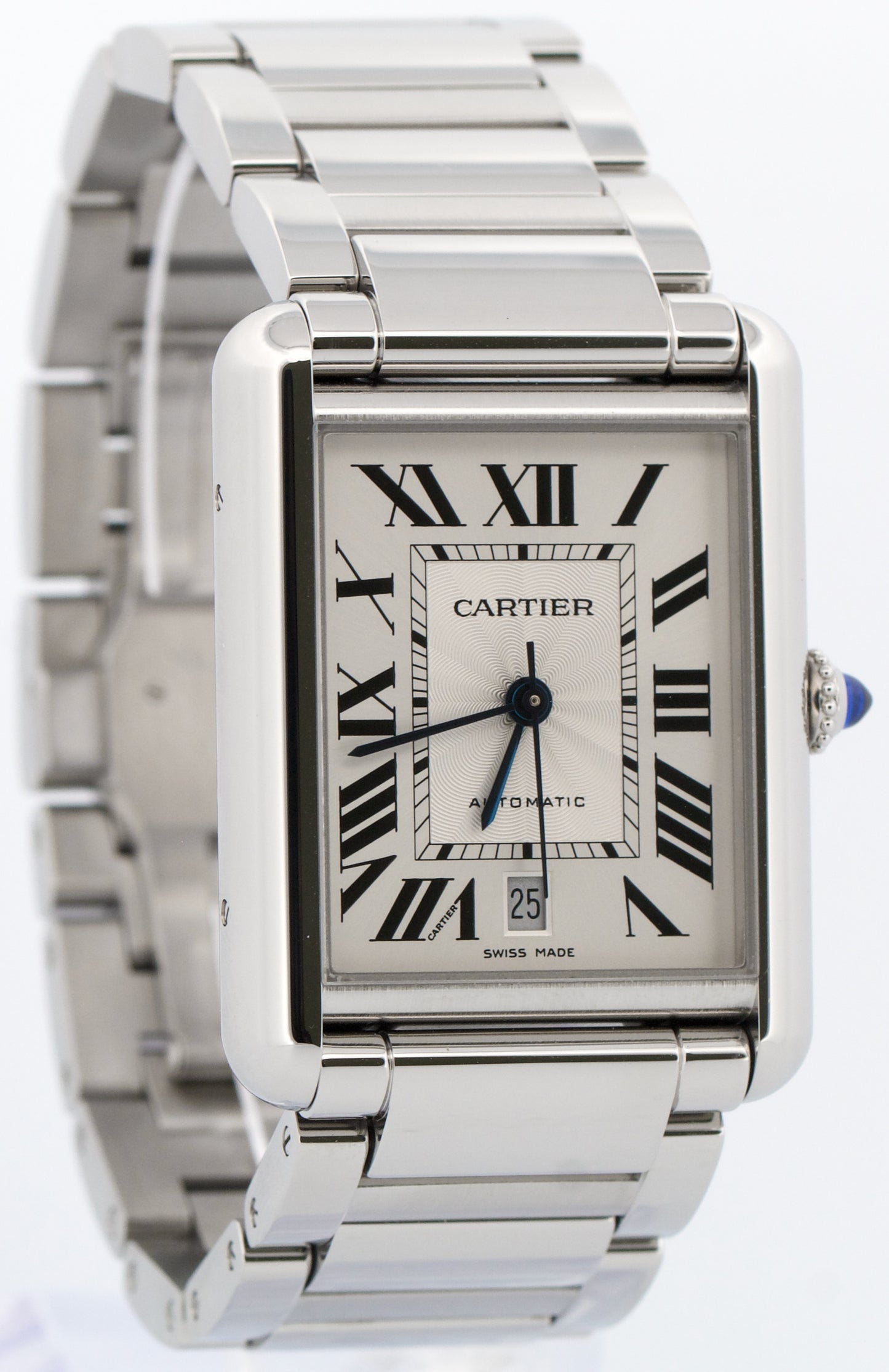 2021 PAPERS Cartier Tank Must XL Steel SILVER 31mmX41mm 4324 WSTA0053 Watch BOX
