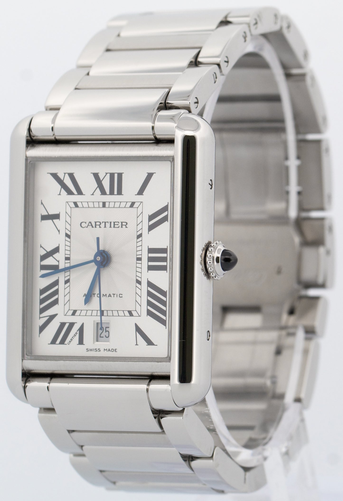 2021 PAPERS Cartier Tank Must XL Steel SILVER 31mmX41mm 4324 WSTA0053 Watch BOX