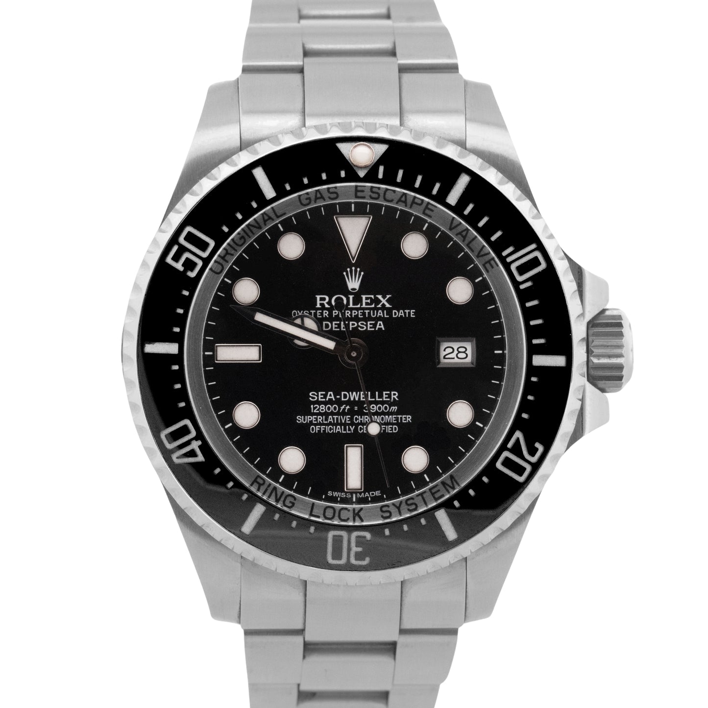 PAPERS Rolex Sea-Dweller Deepsea 44mm BLACK Ceramic Steel Dive Watch 116660 BOX