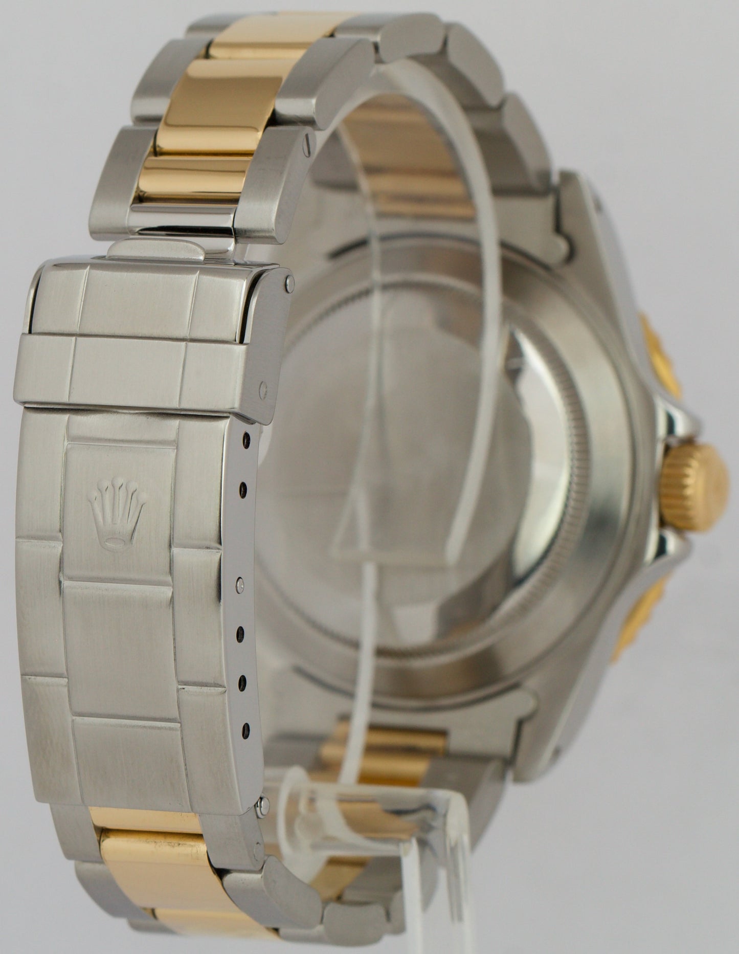 MINT Rolex Submariner Date 40mm Blue MOP DIAMOND 18K Gold Stainless Steel 16613