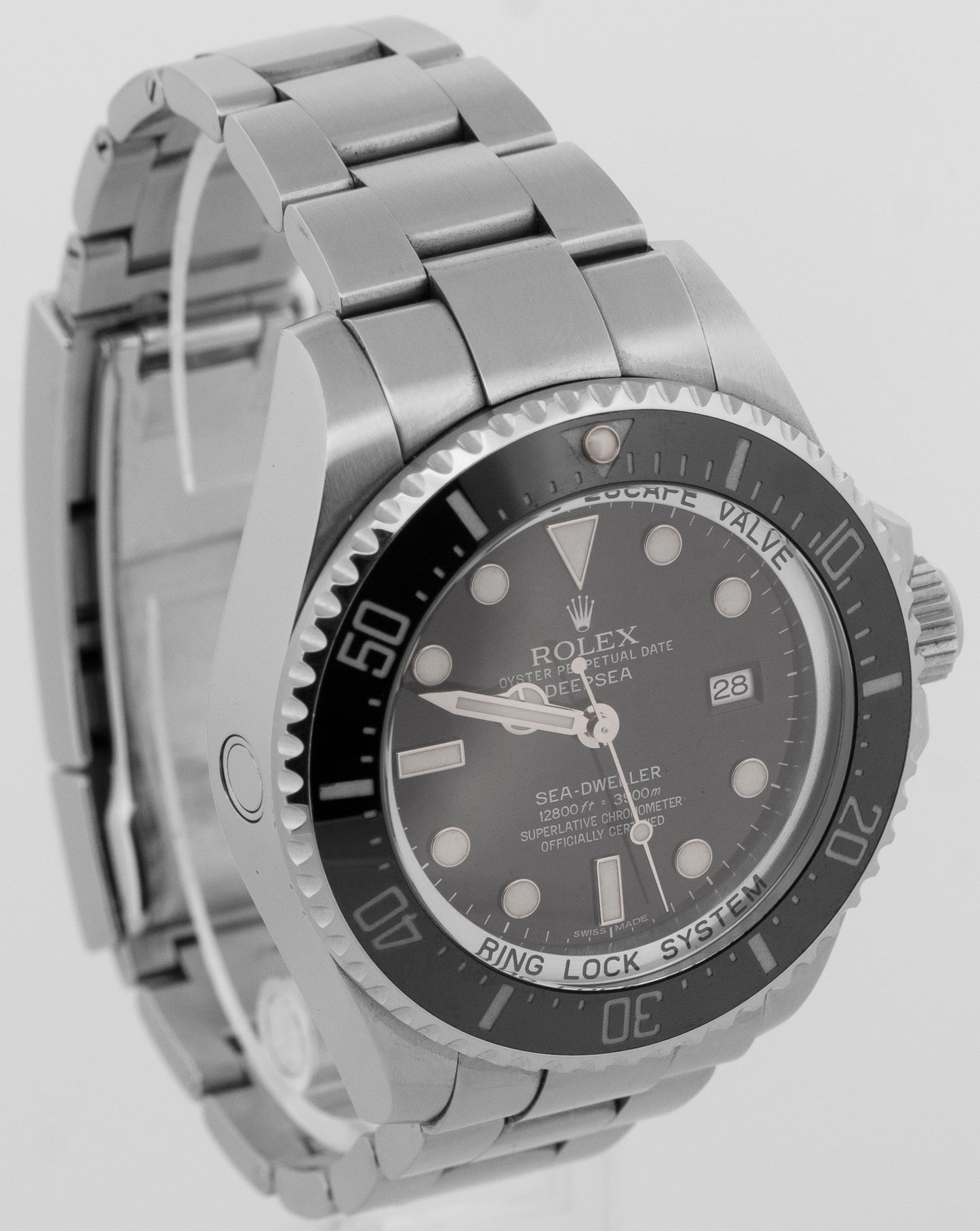 PAPERS Rolex Sea-Dweller Deepsea 44mm BLACK Ceramic Steel Dive Watch 116660 BOX