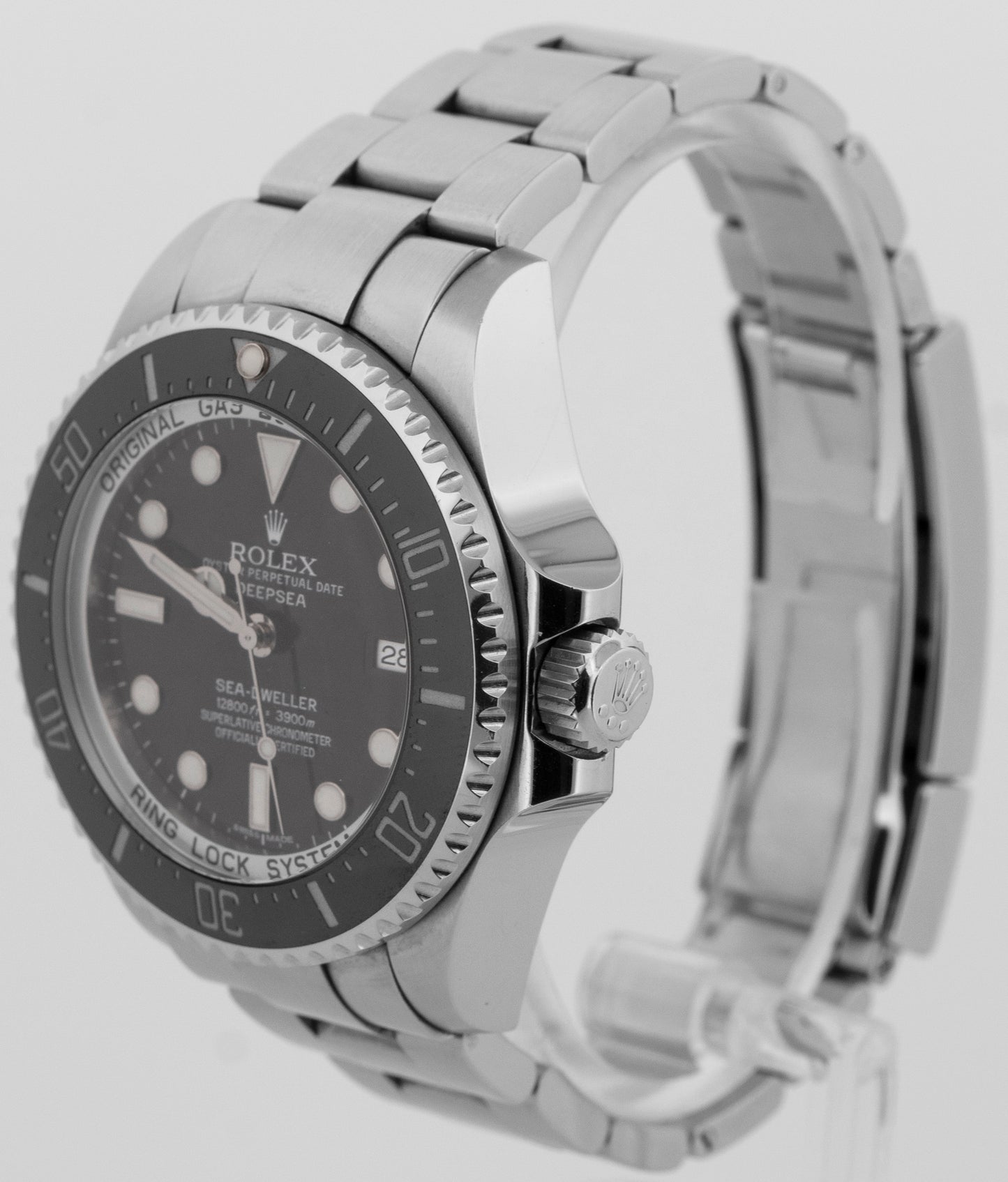 PAPERS Rolex Sea-Dweller Deepsea 44mm BLACK Ceramic Steel Dive Watch 116660 BOX