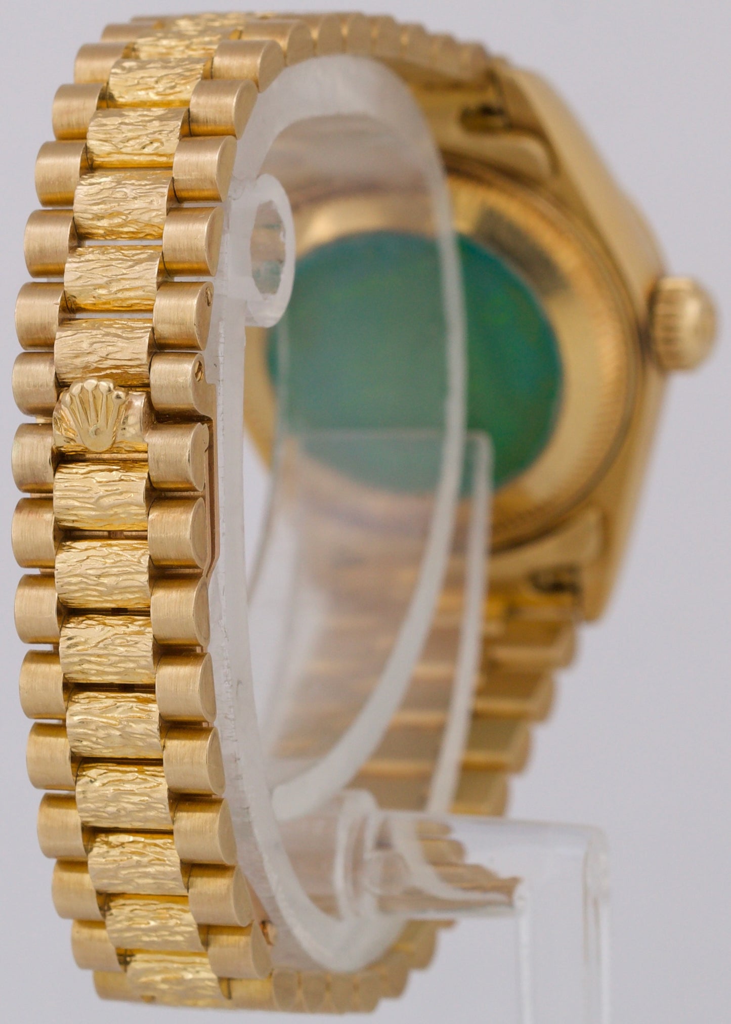 Rolex PAPERS DateJust President Blue 26mm BARK 18K Yellow Gold 69278 Watch BOX