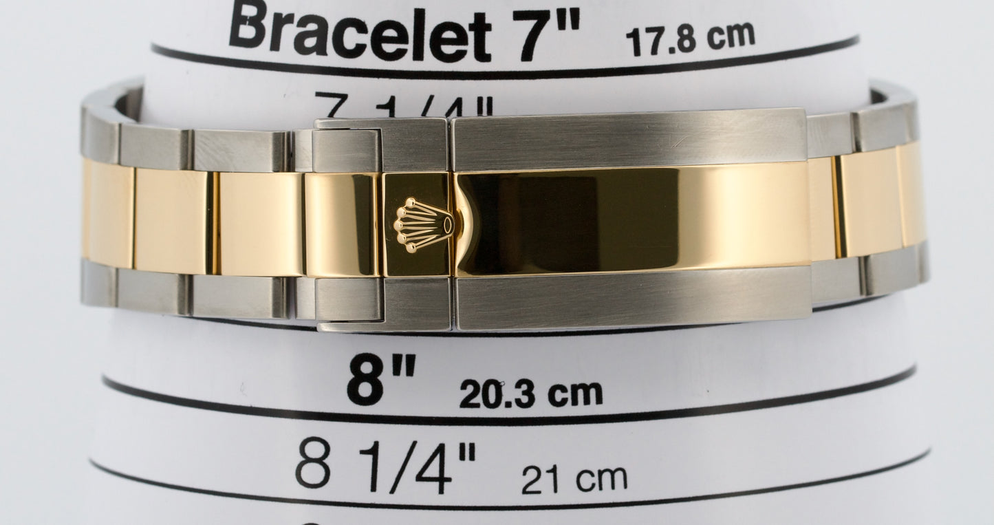 2021 PAPERS Rolex Sea-Dweller 43mm BLACK Two-Tone 18K Gold Steel 126603 BOX