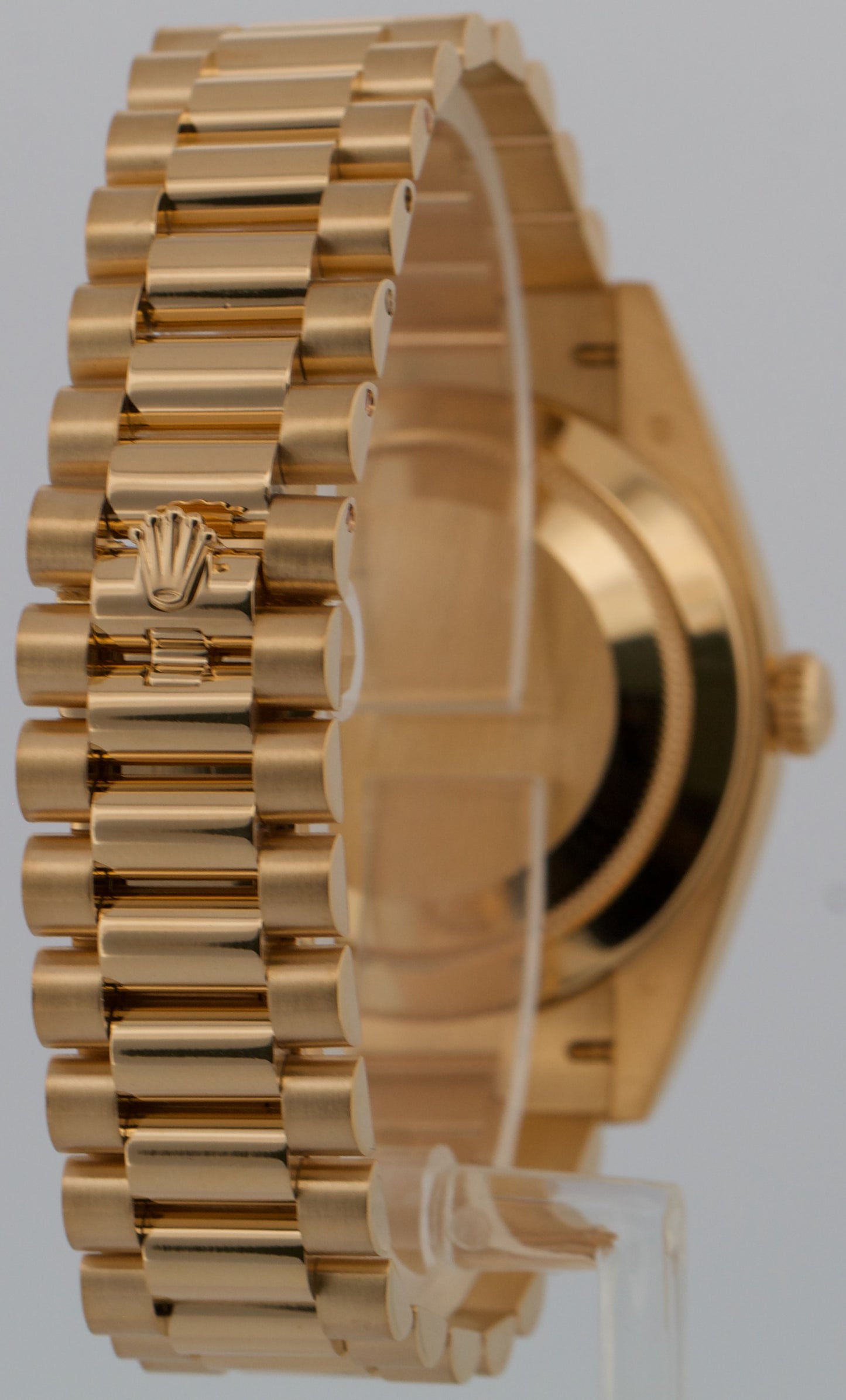 Rolex Day-Date President 40mm CHAMPAGNE BAGUETTE DIAMOND 18K Gold 228238 BOX