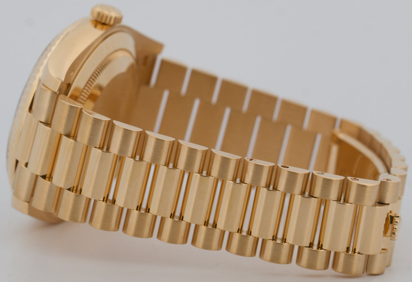 Rolex Day-Date President 40mm CHAMPAGNE BAGUETTE DIAMOND 18K Gold 228238 BOX