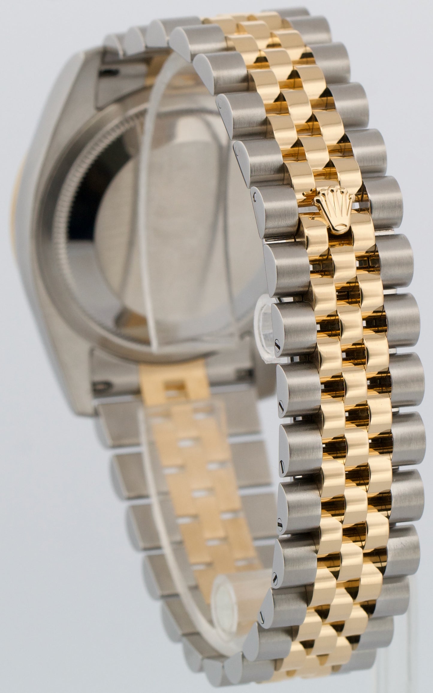 PAPERS Rolex DateJust 36mm FACTORY RHODIUM DIAMOND 18K Gold JUBILEE 116243 BOX