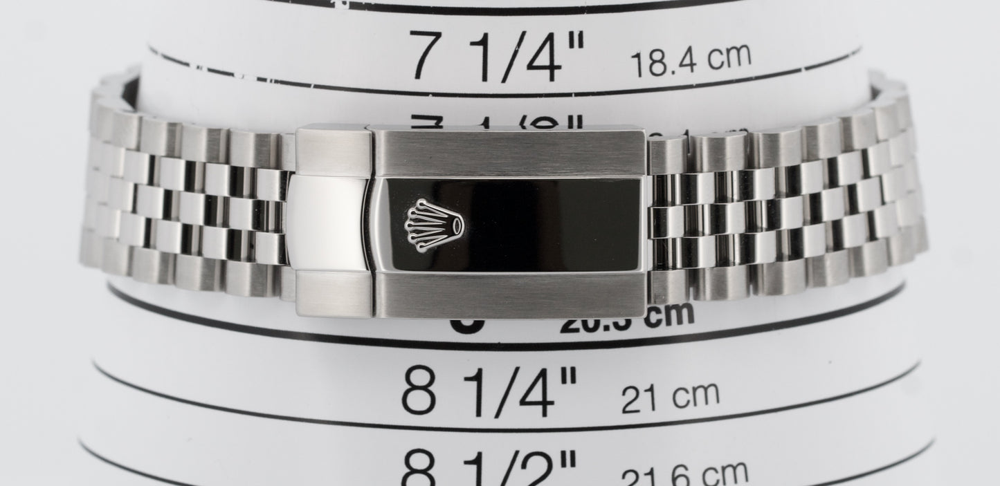 2024 PAPERS Rolex DateJust 41 BLUE Stainless Steel JUBILEE 41mm 126300 BOX