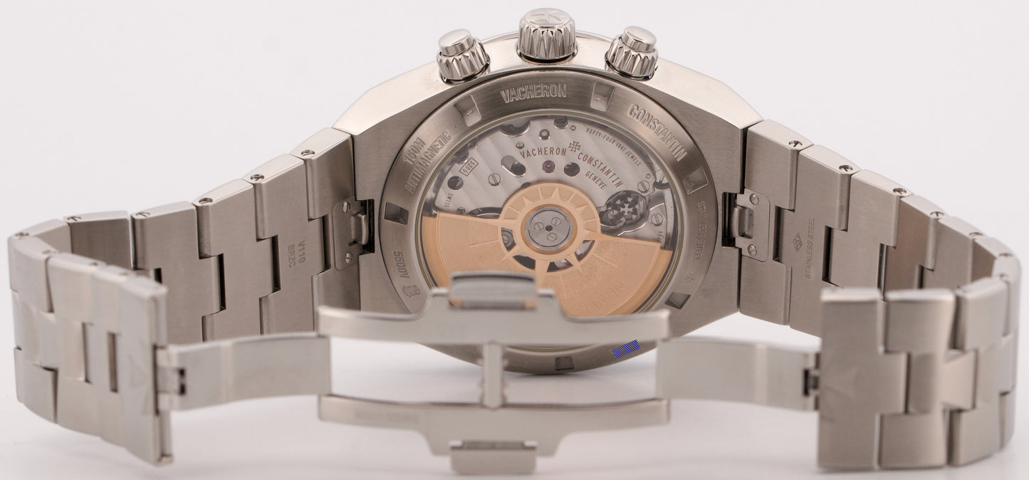 2019 PAPERS Vacheron Constantin Overseas BLUE Steel 42mm 5500V/110A-B148 BOX