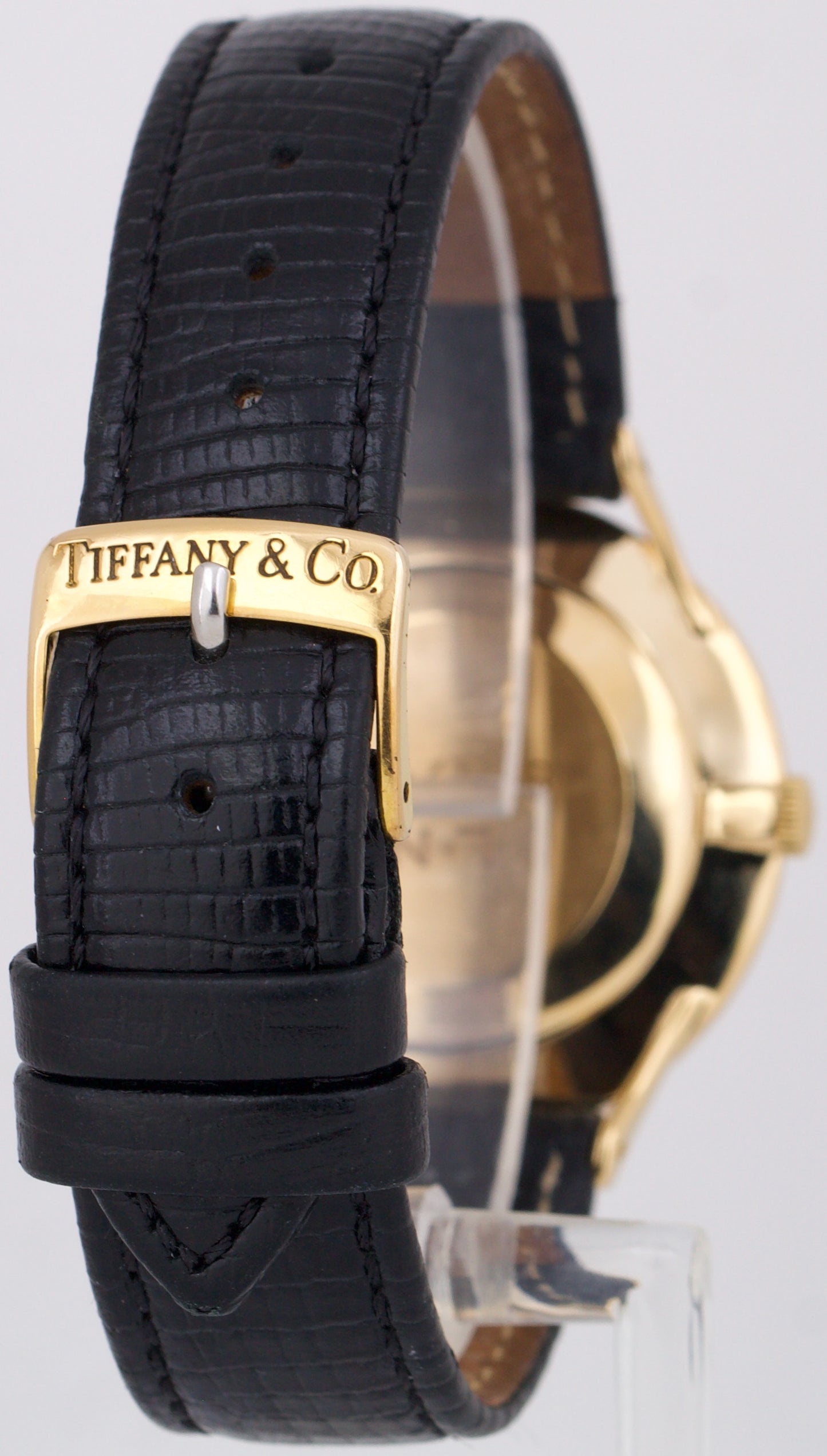 TIFFANY STAMP VINTAGE Patek Philippe Calatrava 3484 34mm 18K Yellow Gold Watch