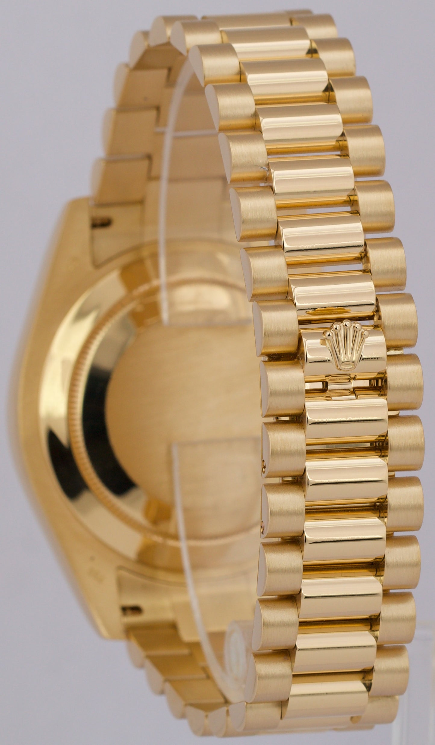 MINT PAPERS Rolex Day-Date II 41mm CHAMPAGNE DIAMOND 18K Yellow Gold 218238 BOX