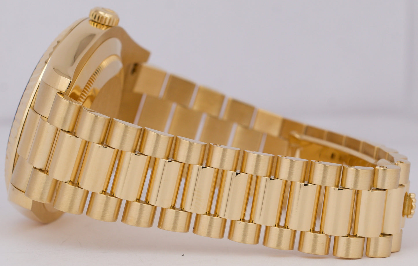 MINT PAPERS Rolex Day-Date II 41mm CHAMPAGNE DIAMOND 18K Yellow Gold 218238 BOX