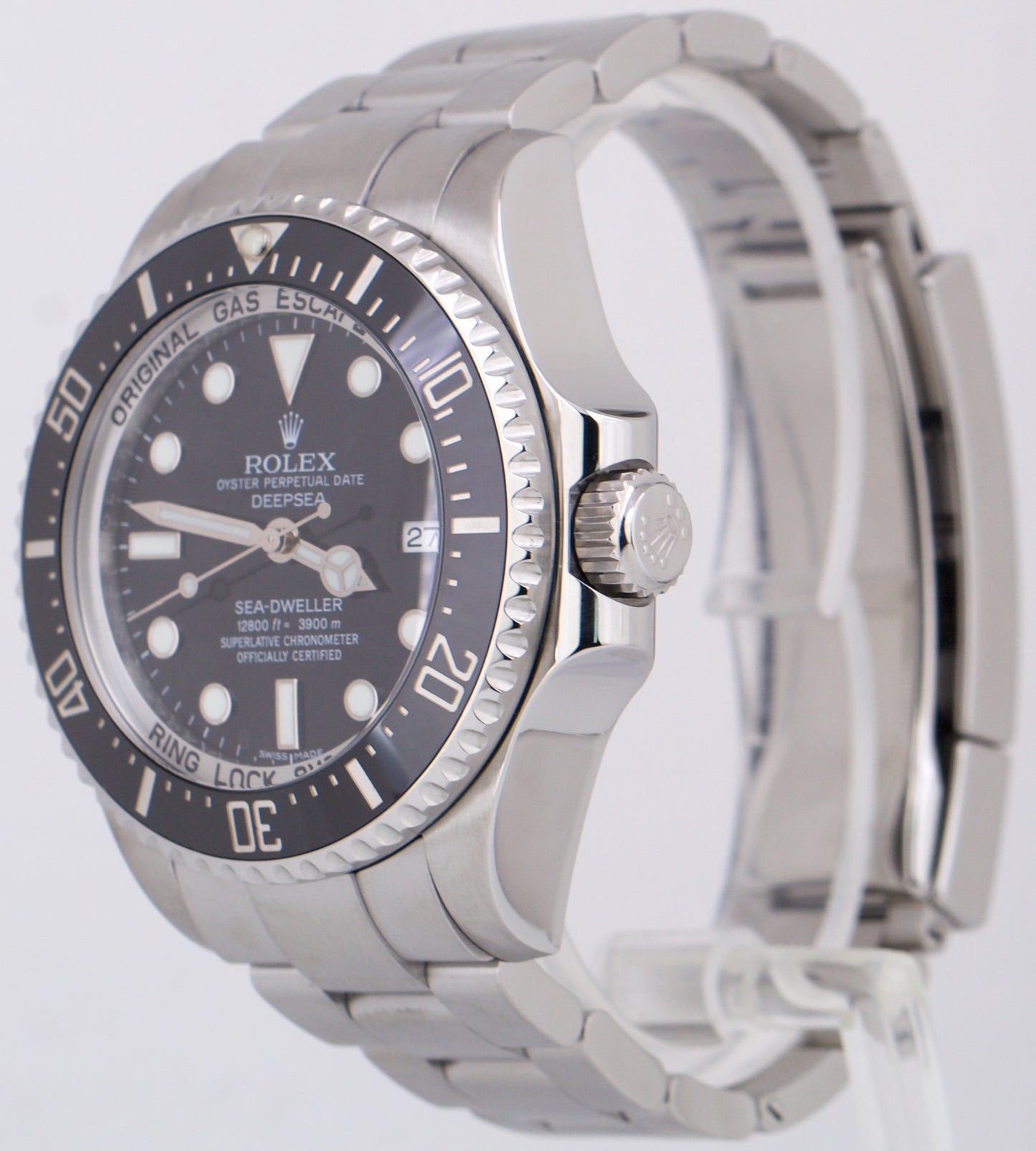 MINT Rolex Sea-Dweller Deepsea 44mm BLACK Ceramic Dive Steel 116660 Watch BOX