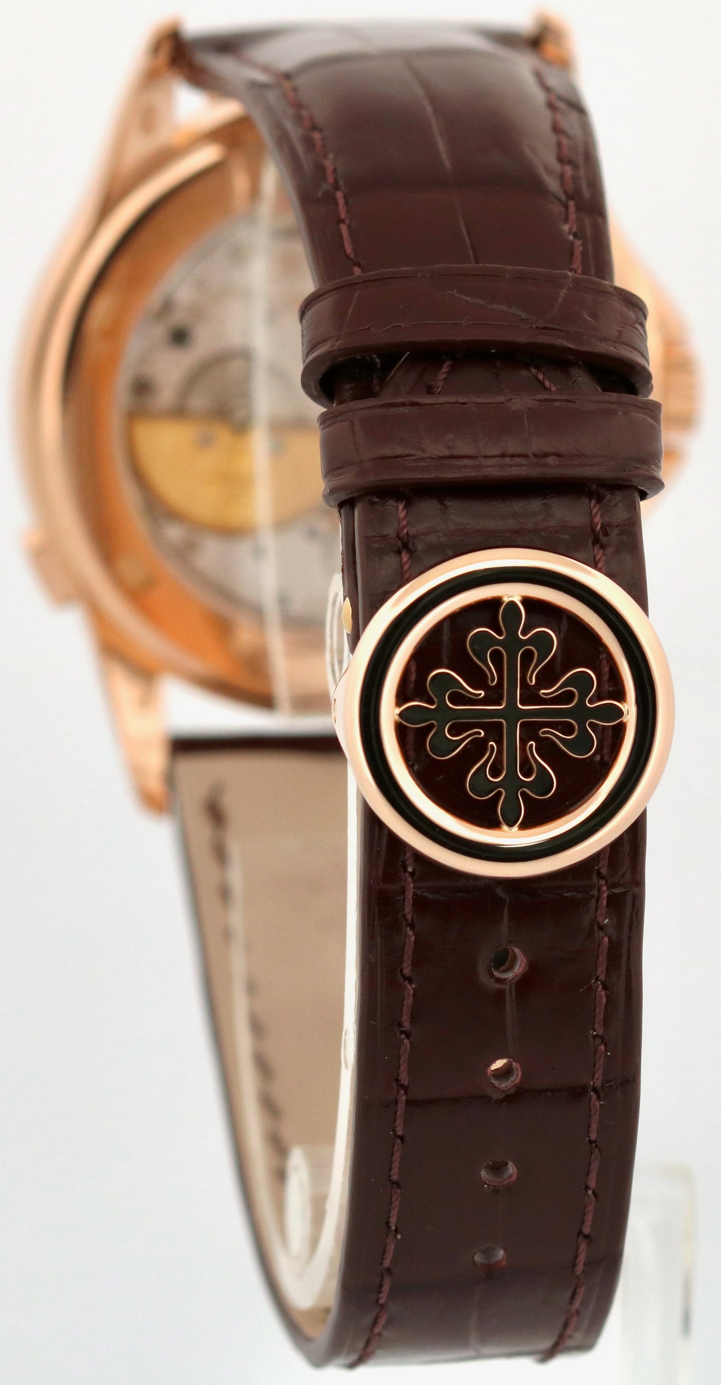 Patek Philippe World Time Complications SILVER 18K Rose Gold 39.5mm 5130R Watch