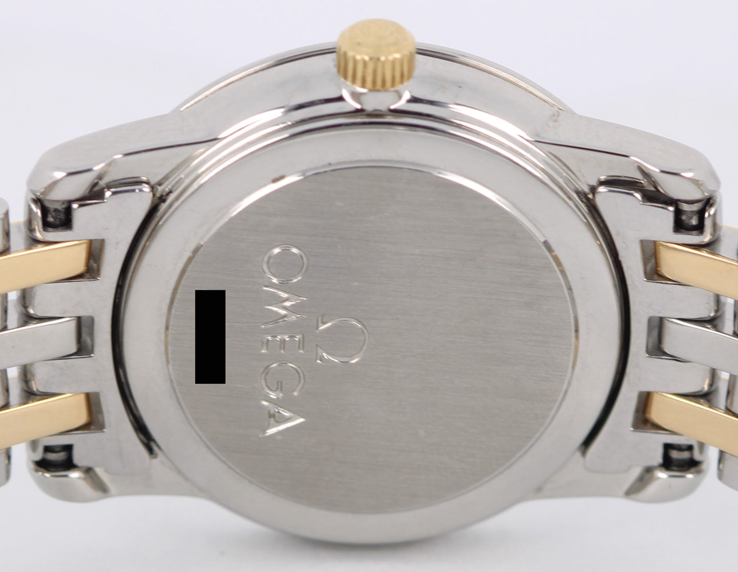 Omega De Ville Prestige Two-Tone Gold Steel Silver 22mm 4370.31.00 Quartz Watch