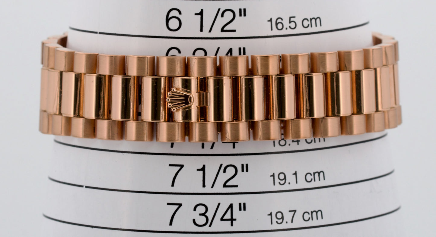 PAPERS Rolex Day-Date II 41mm President CONCENTRIC PINK Roman 18K 218235 BOX
