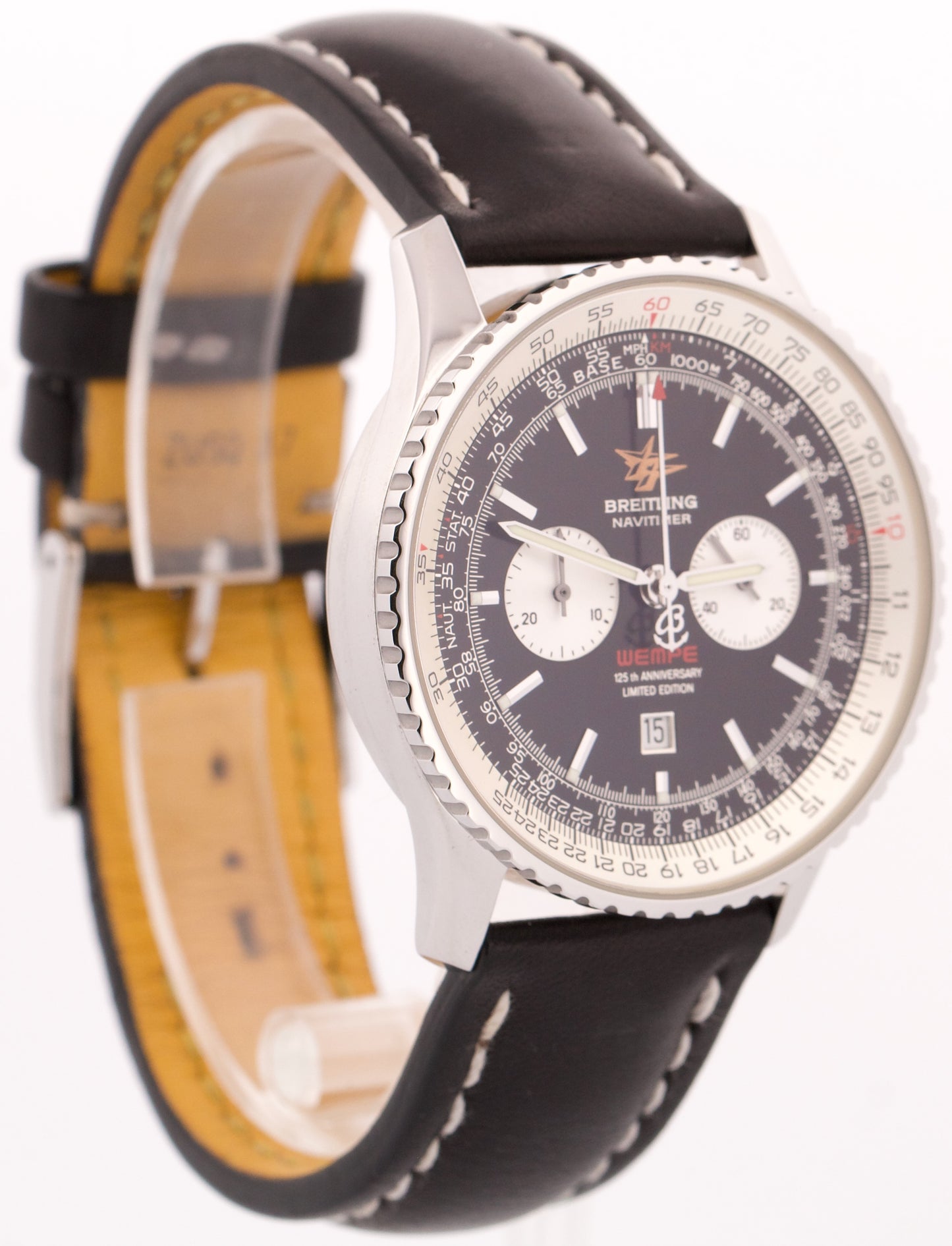 Breitling Navitimer WEMPE LIMITED Stainless Steel BLACK Leather 41.5mm A41340