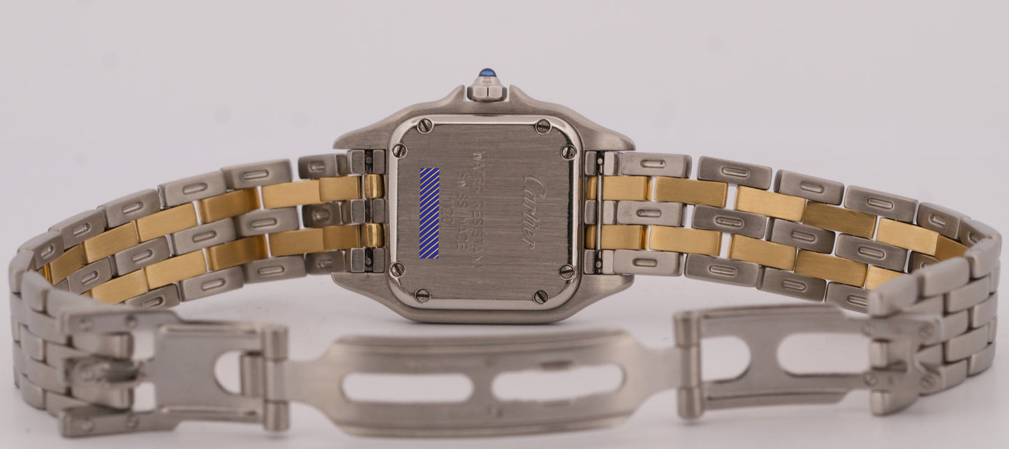 Ladies Cartier Panthere 18K Yellow Gold Steel 22mm Roman Quartz W25029B6 1120