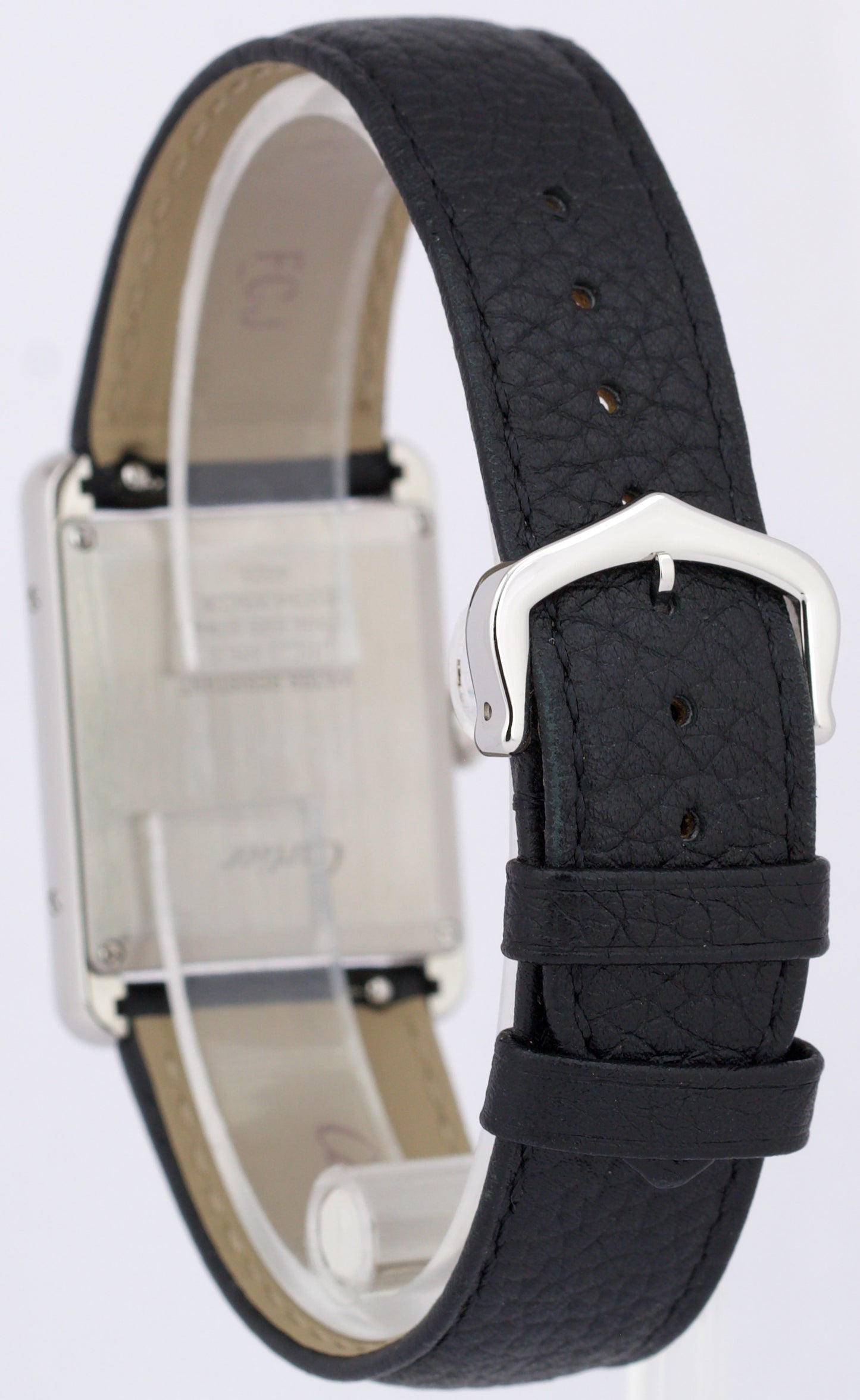 PAPERS Cartier Tank Must Large Quartz Leather 33mm Steel WSTA0041 Watch 4323 BOX