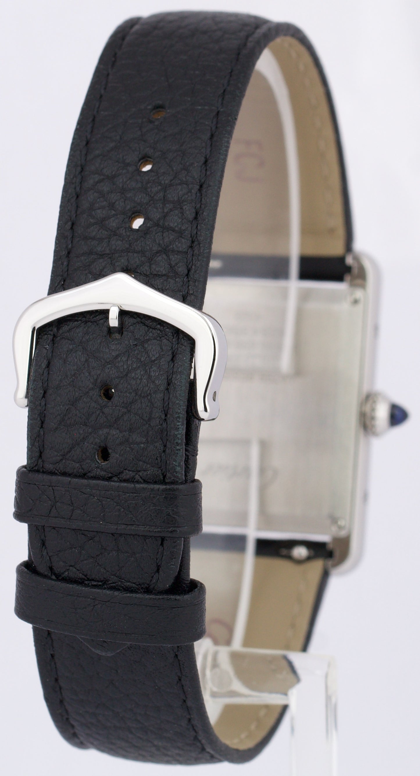 PAPERS Cartier Tank Must Large Quartz Leather 33mm Steel WSTA0041 Watch 4323 BOX