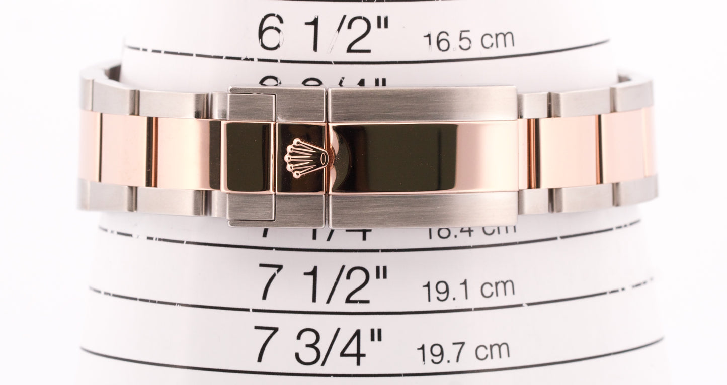 Rolex Yacht-Master BLACK 40mm Two-Tone 18K Rose Gold Stainless YM1 Watch 116621
