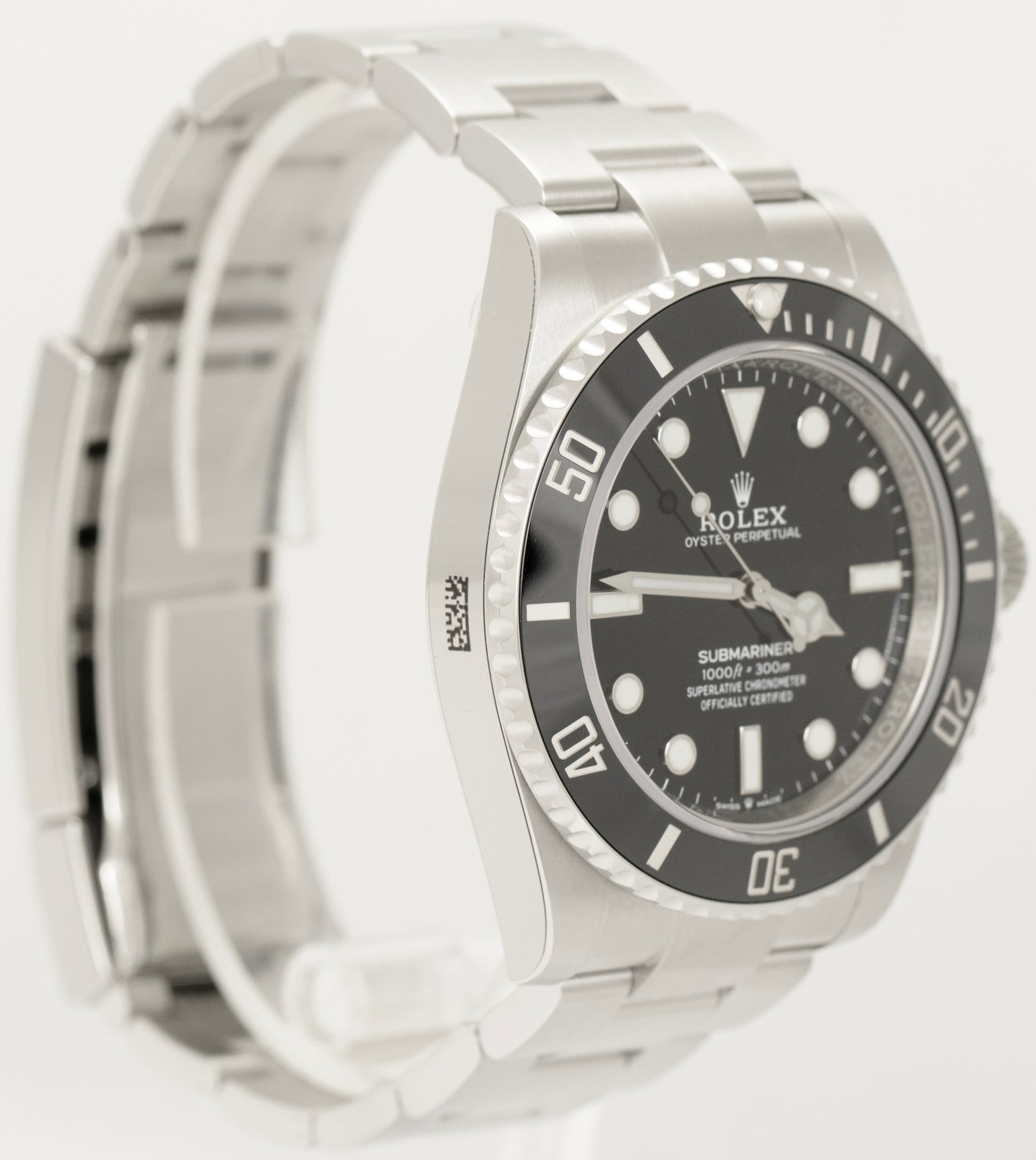 NEW STICKERED 2022 Rolex Submariner 41mm No-Date Black Steel Watch 124060 LN B+P