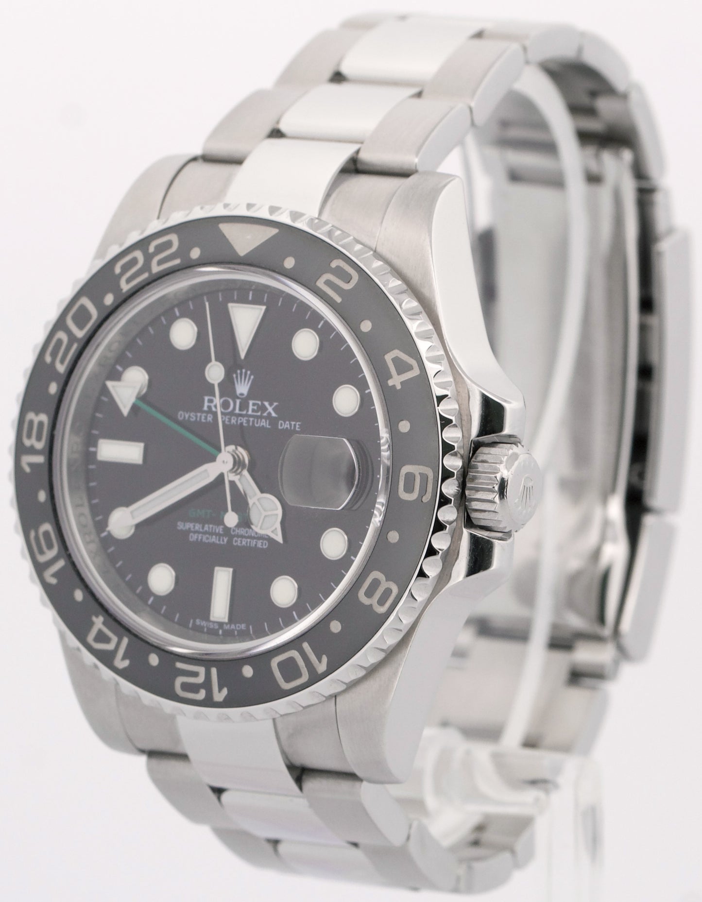 Rolex GMT-Master II BLACK Green Stainless Steel Ceramic 40mm 116710 LN Watch