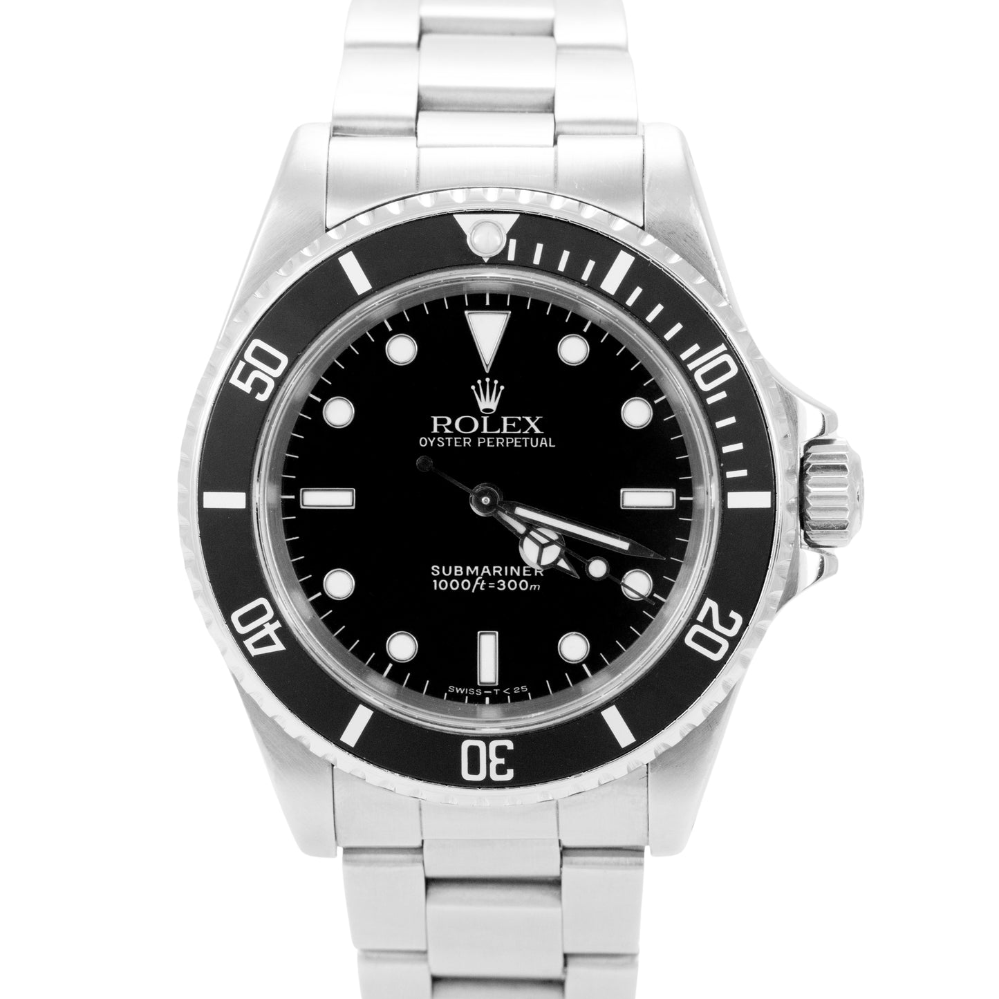 Rolex Submariner No-Date Black Dial 40mm Automatic Stainless Steel Watch 14060