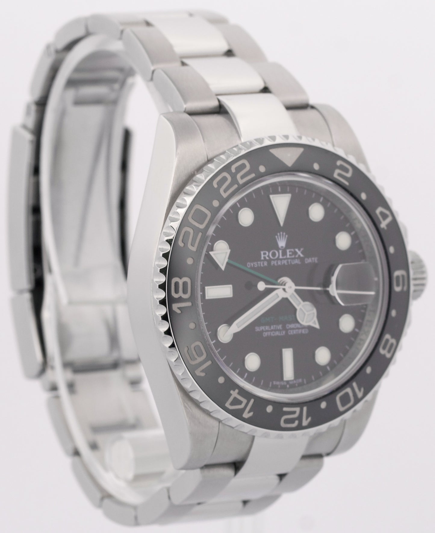 Rolex GMT-Master II BLACK Green Stainless Steel Ceramic 40mm 116710 LN Watch